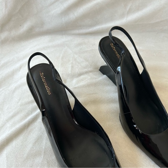 Reformation Black Slingback Heels - Picture 9 of 10